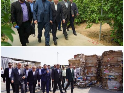 بازدید دبیر شورای‌عالی مناطق آزاد و استاندار آذربایجان شرقی از «شرکت تاو کاغذ» و «پروژه گوزل طبیعت» ارس