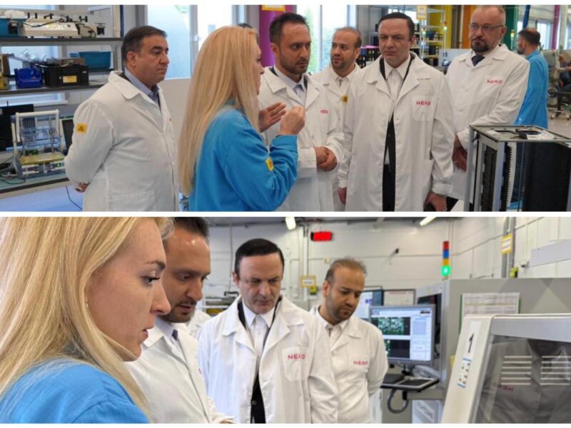 بازدید دبیر شورایعالی مناطق آزاد از صنایع دانش بنیان مینسک