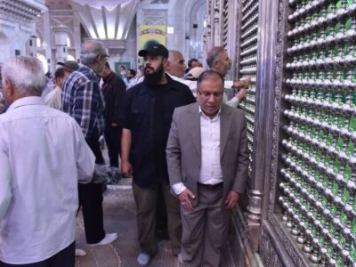 حضور رئیس هیئت عمومی مجلس اعلای اسلامی عراق در حرم مطهر امام خمینی(ره)