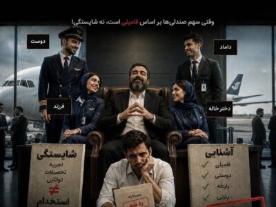 استخدام بی‌رویه در کیش⁠ ایر در دوره عبدالملکی