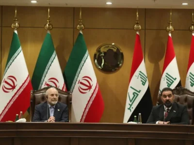 دیدار دکتر قالیباف و هیأت پارلمانی ایران با رئیس و نمایندگان مجلس عراق