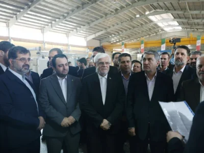 افتتاح کارخانه ریسندگی آریا ریس مهستان با حضور معاون اول رئیسجمهور