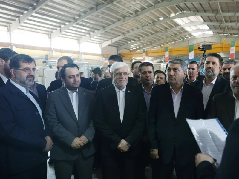 افتتاح کارخانه ریسندگی آریا ریس مهستان با حضور معاون اول رئیس‌جمهور